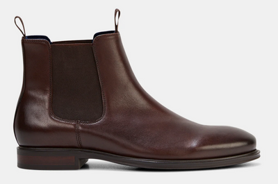 Julius Marlow Longreach Leather Chelsea Boots Shoes in Mocha