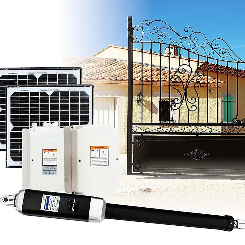 500KG 20W Solar Single Swing Auto Motor Remote Gate Opener Payday Deals