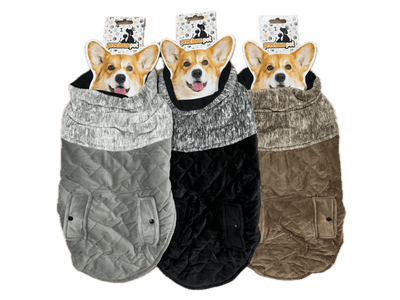 50cm Quilted Dog Jacket Coat Warm Winter Pet Clothes Vest Padded Windbreaker Payday Deals