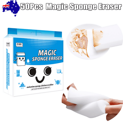 50Pcs Magic Sponge Eraser Kitchen Home Multi-function Foam Melamine Cleaner