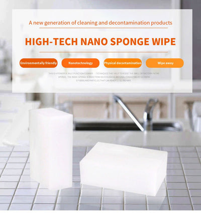 50Pcs Magic Sponge Eraser Kitchen Home Multi-function Foam Melamine Cleaner Payday Deals