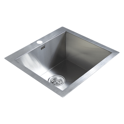 530x505mm Handmade Stainless Steel Topmount Kitchen Laundry Sink with Waste Payday Deals