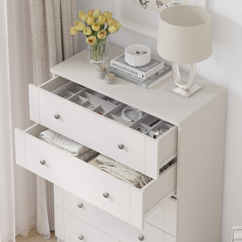 Harriet 5 Drawer Chest of Drawers Dresser Tallboy - Elegant Storage Solution for Compact Spaces