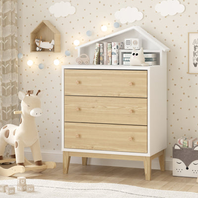 House Kid 3 Chest of Drawers Dresser Stoage Cabinet | Children's Bedroom Furniture for Stylish Storage