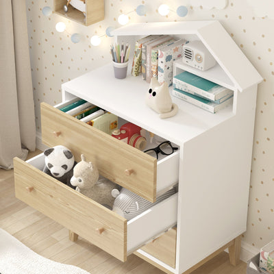 House Kid 3 Chest of Drawers Dresser Stoage Cabinet | Children's Bedroom Furniture for Stylish Storage