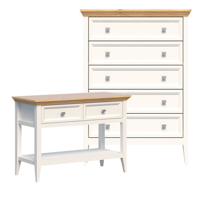 Coogee 5 Chest of Drawers Chest Tallboy Dresser and Console Table With Drawers