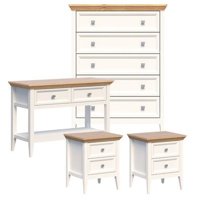 Coogee 5 Chest of Drawers Chest Bedside Table Set Console Table With Drawers