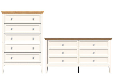Coogee 5 Chest of Drawers + 6 Chest Tallboy Dresser