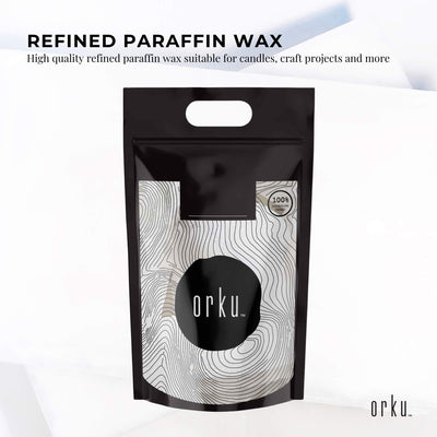 5Kg Paraffin Wax Blocks - Refined Hard Unscented Chunks 60/62 Candle Soap Making Payday Deals