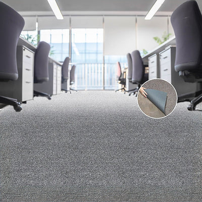 5m2 Box of Premium Carpet Tiles Commercial Domestic Office Heavy Use Flooring Grey Payday Deals