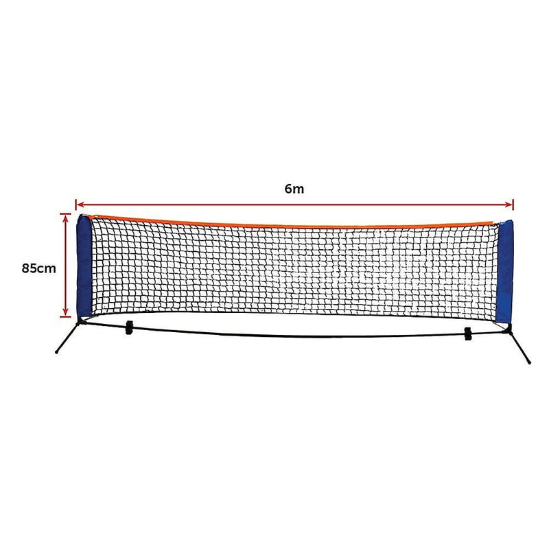 6 Meters Portable Foldable Mini Tennis Net & Post Set Payday Deals