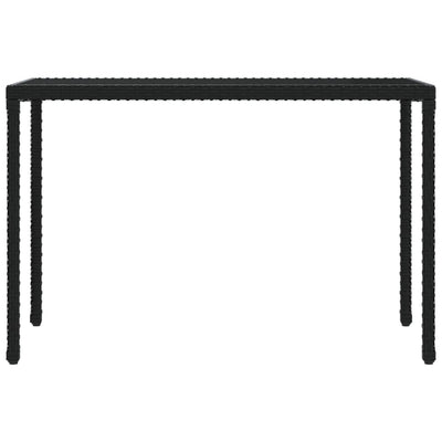6 Piece Garden Dining Set with Cushions Black Poly Rattan Payday Deals