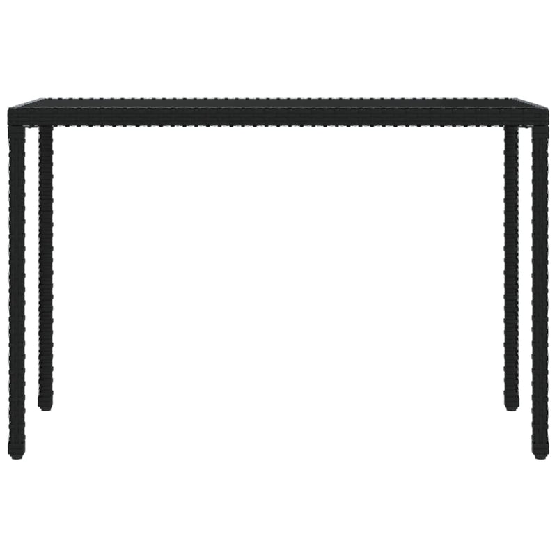 6 Piece Garden Dining Set with Cushions Black Poly Rattan Payday Deals