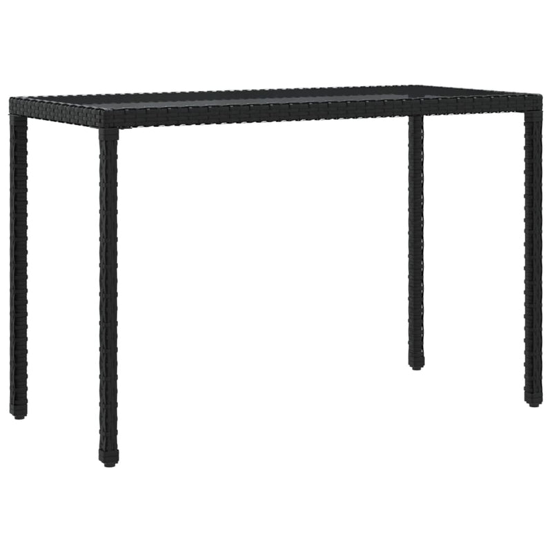 6 Piece Garden Dining Set with Cushions Black Poly Rattan Payday Deals