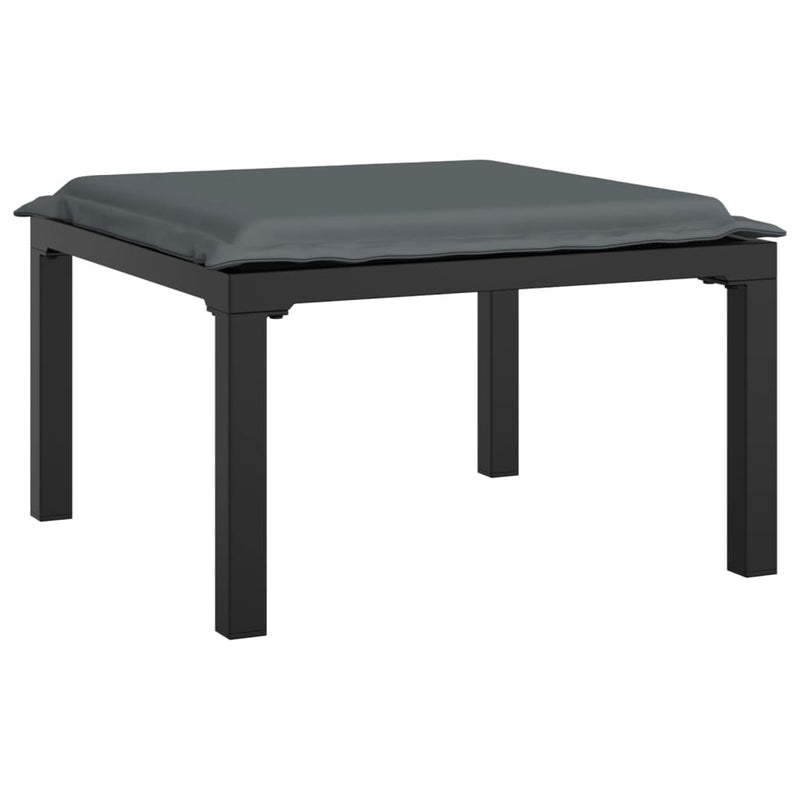 6 Piece Garden Lounge Set Black and Grey Poly Rattan Payday Deals