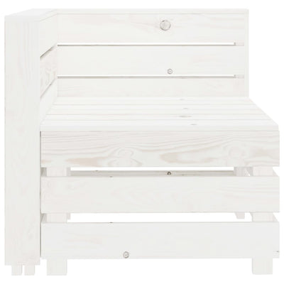 6 Piece Garden Lounge Set Pallets Wood White Payday Deals