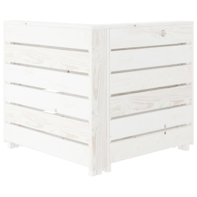 6 Piece Garden Lounge Set Pallets Wood White Payday Deals