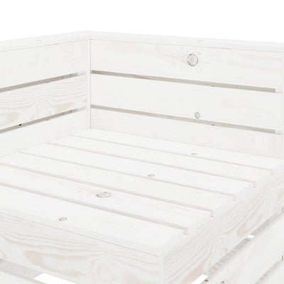 6 Piece Garden Lounge Set Pallets Wood White Payday Deals