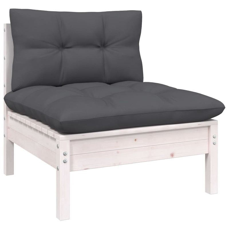 6 Piece Garden Lounge Set with Anthracite Cushions Pinewood Payday Deals