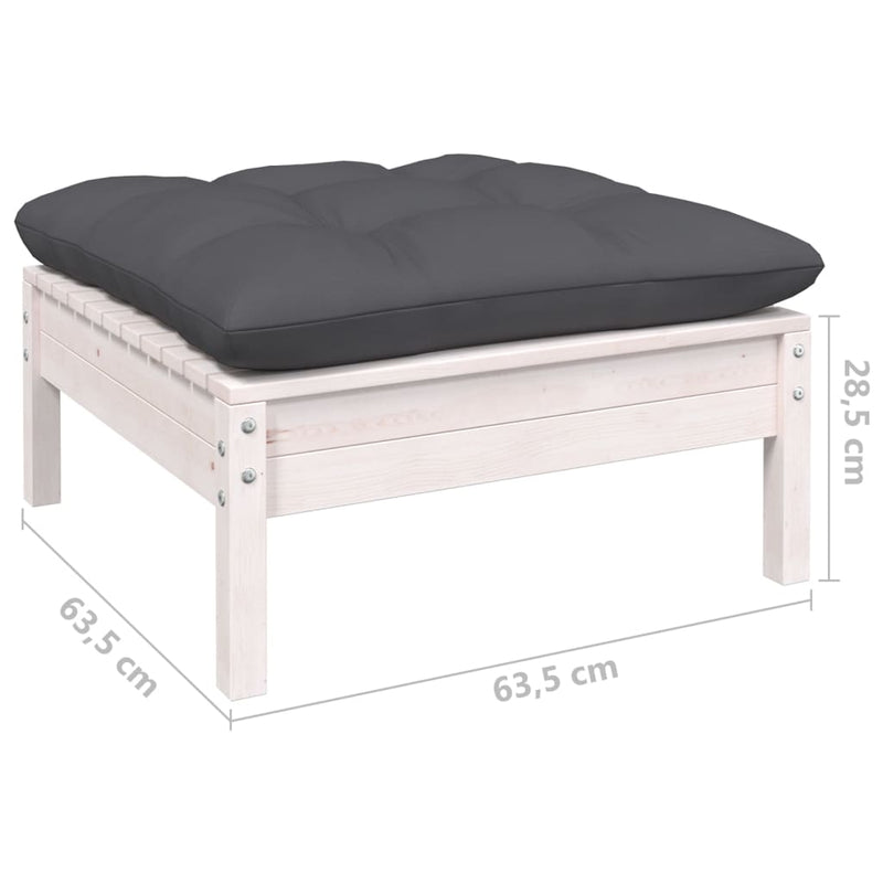 6 Piece Garden Lounge Set with Anthracite Cushions Pinewood Payday Deals
