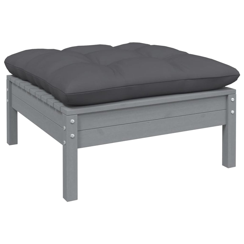 6 Piece Garden Lounge Set with Anthracite Cushions Pinewood Payday Deals