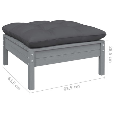 6 Piece Garden Lounge Set with Anthracite Cushions Pinewood Payday Deals
