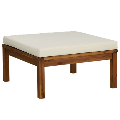 6 Piece Garden Lounge Set with Cream Cushion Solid Acacia Wood Payday Deals