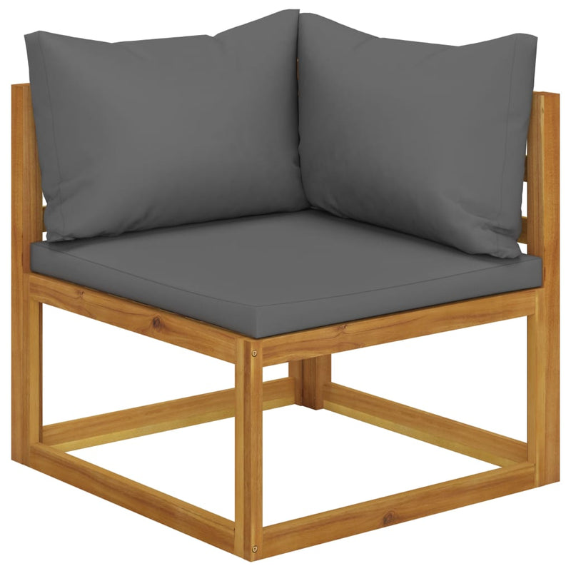 6 Piece Garden Lounge Set with Cushion Solid Acacia Wood Payday Deals