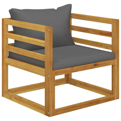 6 Piece Garden Lounge Set with Cushion Solid Acacia Wood Payday Deals