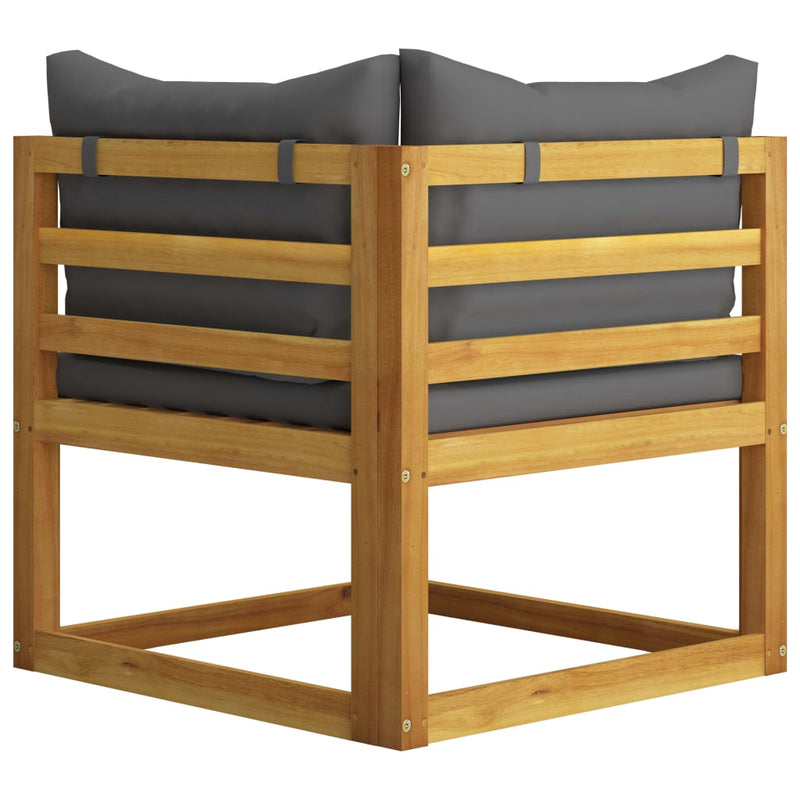 6 Piece Garden Lounge Set with Cushion Solid Acacia Wood Payday Deals