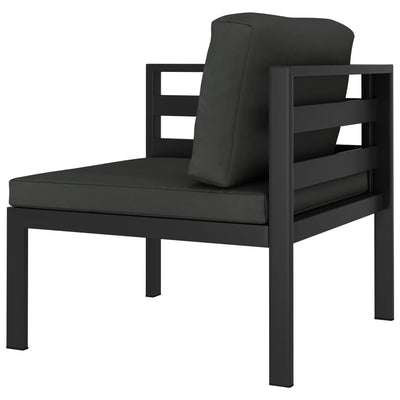 6 Piece Garden Lounge Set with Cushions Aluminium Anthracite Payday Deals