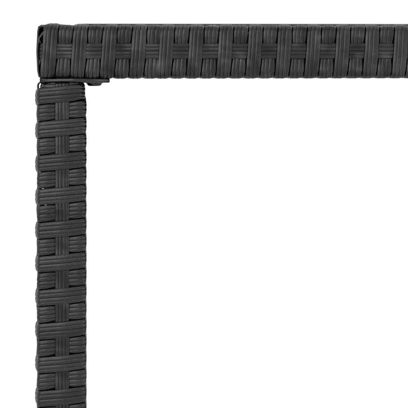6 Piece Garden Lounge Set with Cushions Black Poly Rattan Payday Deals