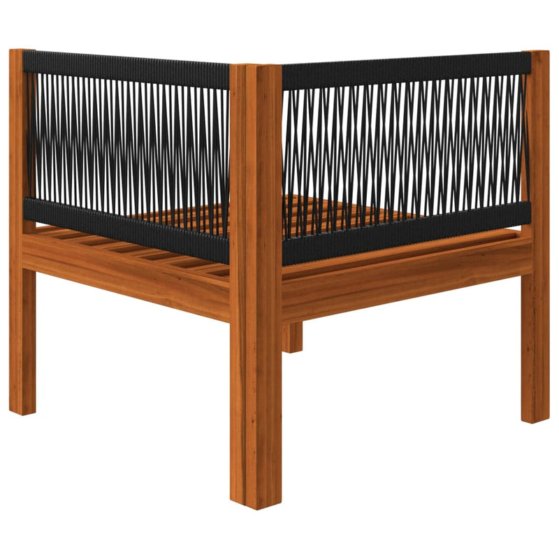 6 Piece Garden Lounge Set with Cushions Cream Solid Acacia Wood Payday Deals