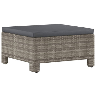 6 Piece Garden Lounge Set with Cushions Grey Poly Rattan Payday Deals