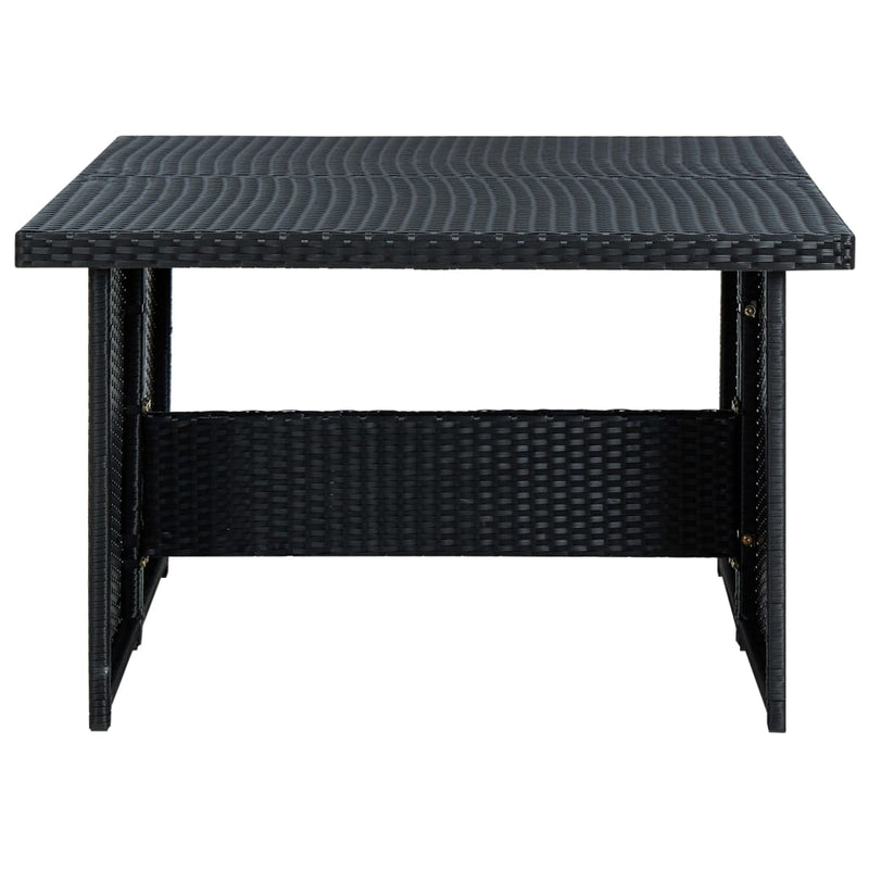 6 Piece Garden Lounge Set with Cushions Poly Rattan Black Payday Deals