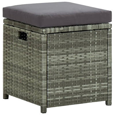 6 Piece Garden Lounge Set with Cushions Poly Rattan Black Payday Deals