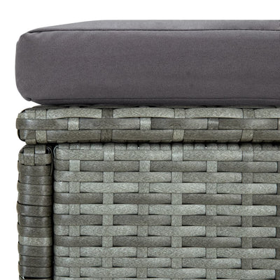 6 Piece Garden Lounge Set with Cushions Poly Rattan Black Payday Deals
