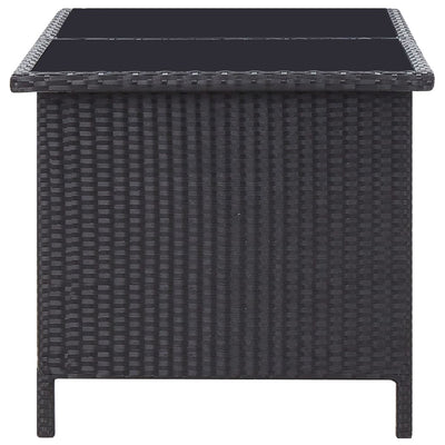 6 Piece Garden Lounge Set with Cushions Poly Rattan Black Payday Deals