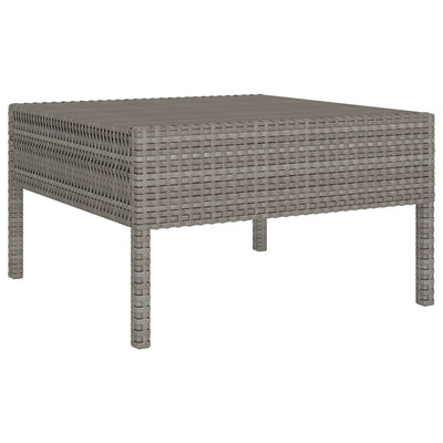 6 Piece Garden Lounge Set with Cushions Poly Rattan Grey Payday Deals