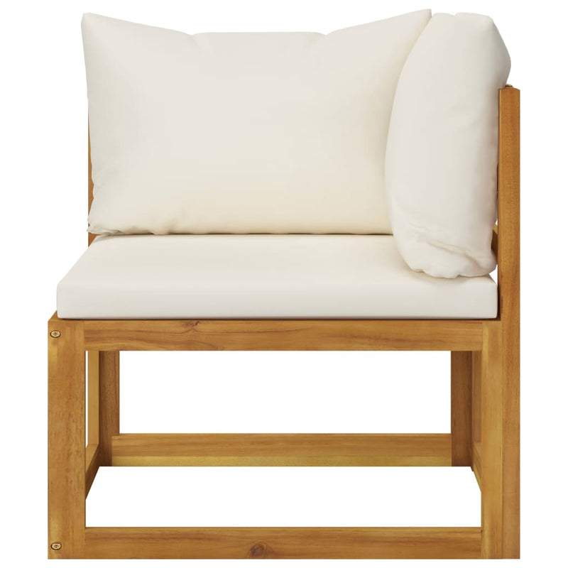 6 Piece Garden Lounge Set with Cushions Solid Acacia Wood Payday Deals