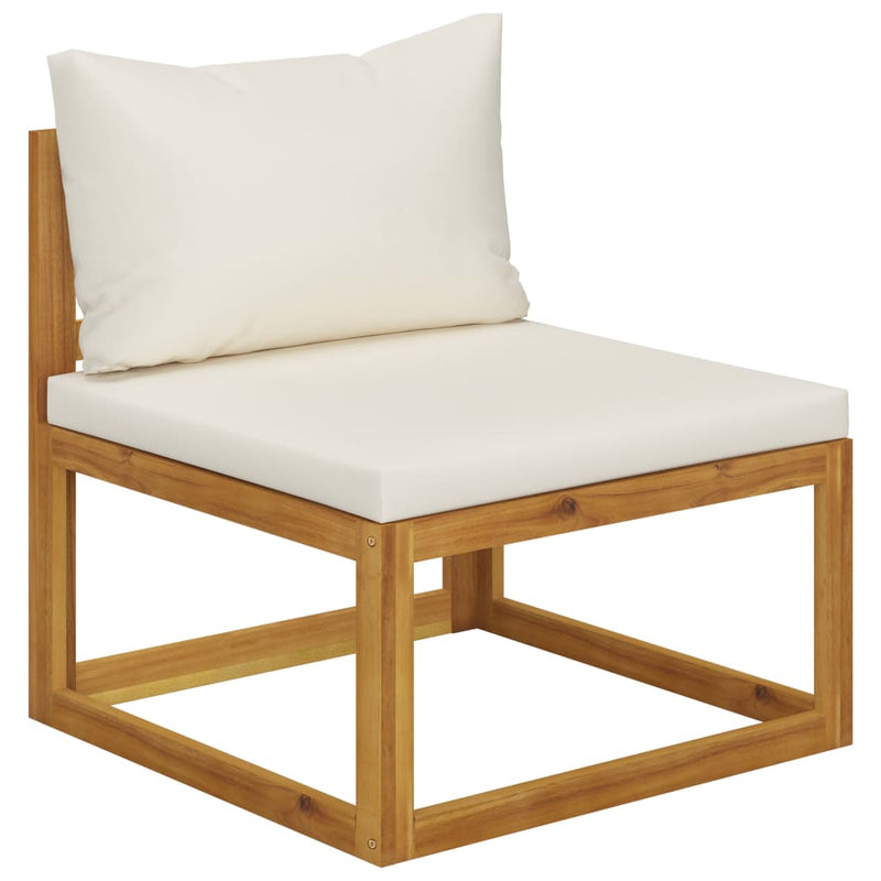 6 Piece Garden Lounge Set with Cushions Solid Acacia Wood Payday Deals