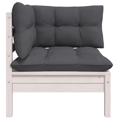 6 Piece Garden Lounge Set with Cushions Solid Pinewood Payday Deals