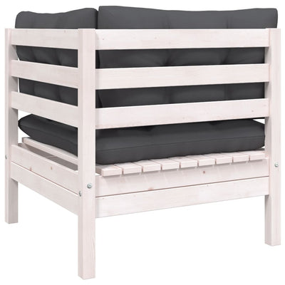 6 Piece Garden Lounge Set with Cushions Solid Pinewood Payday Deals
