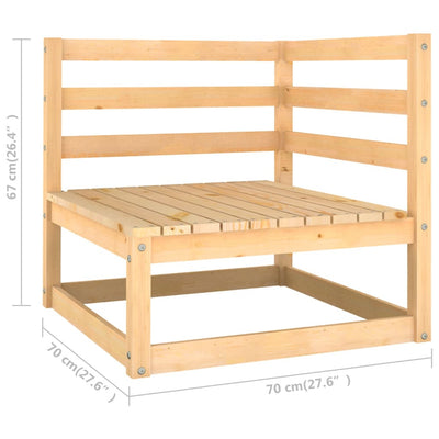 6 Piece Garden Lounge Set with Cushions Solid Pinewood Payday Deals