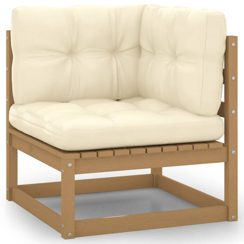 6 Piece Garden Lounge Set with Cushions Solid Pinewood Payday Deals