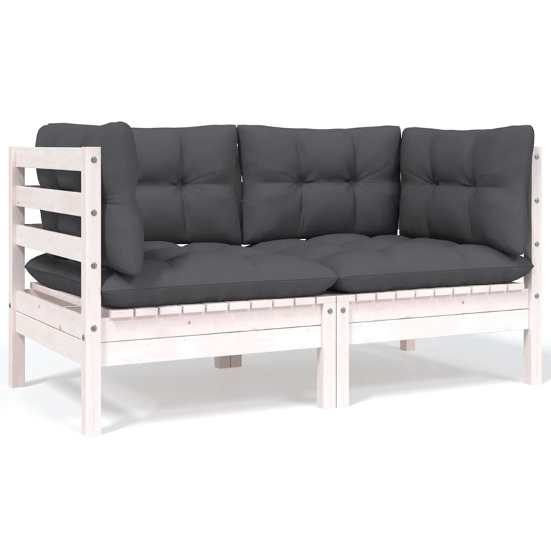 6 Piece Garden Lounge Set with Cushions Solid Pinewood Payday Deals