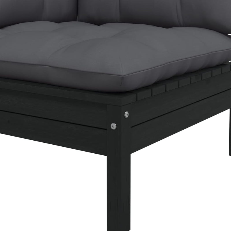 6 Piece Garden Lounge Set with Cushions Solid Pinewood Payday Deals