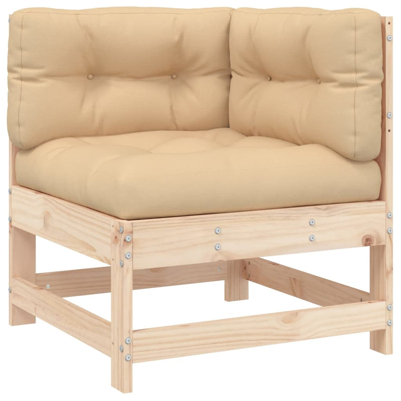 6 Piece Garden Lounge Set with Cushions Solid Wood Payday Deals
