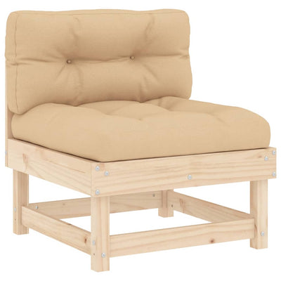 6 Piece Garden Lounge Set with Cushions Solid Wood Payday Deals