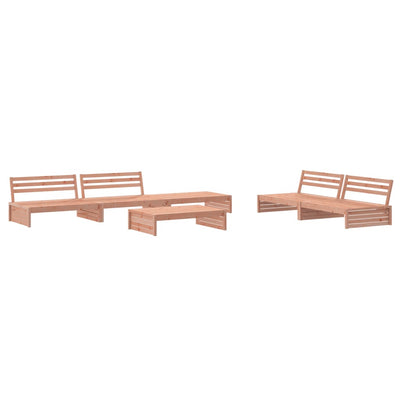 6 Piece Garden Lounge Set with Cushions Solid Wood Douglas Payday Deals